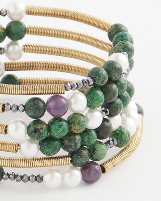 Beaded Coil Bracelet click to view larger image.