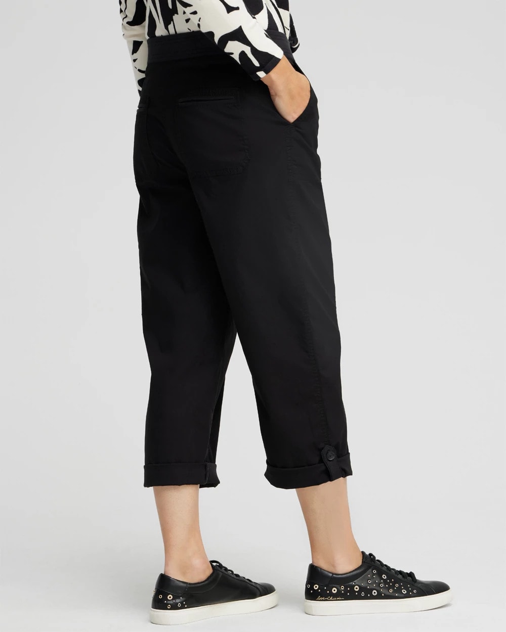 Poplin Cropped Pants