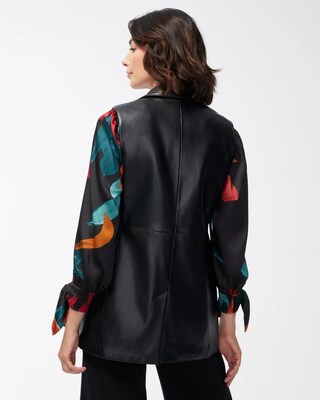 Faux Leather Vest