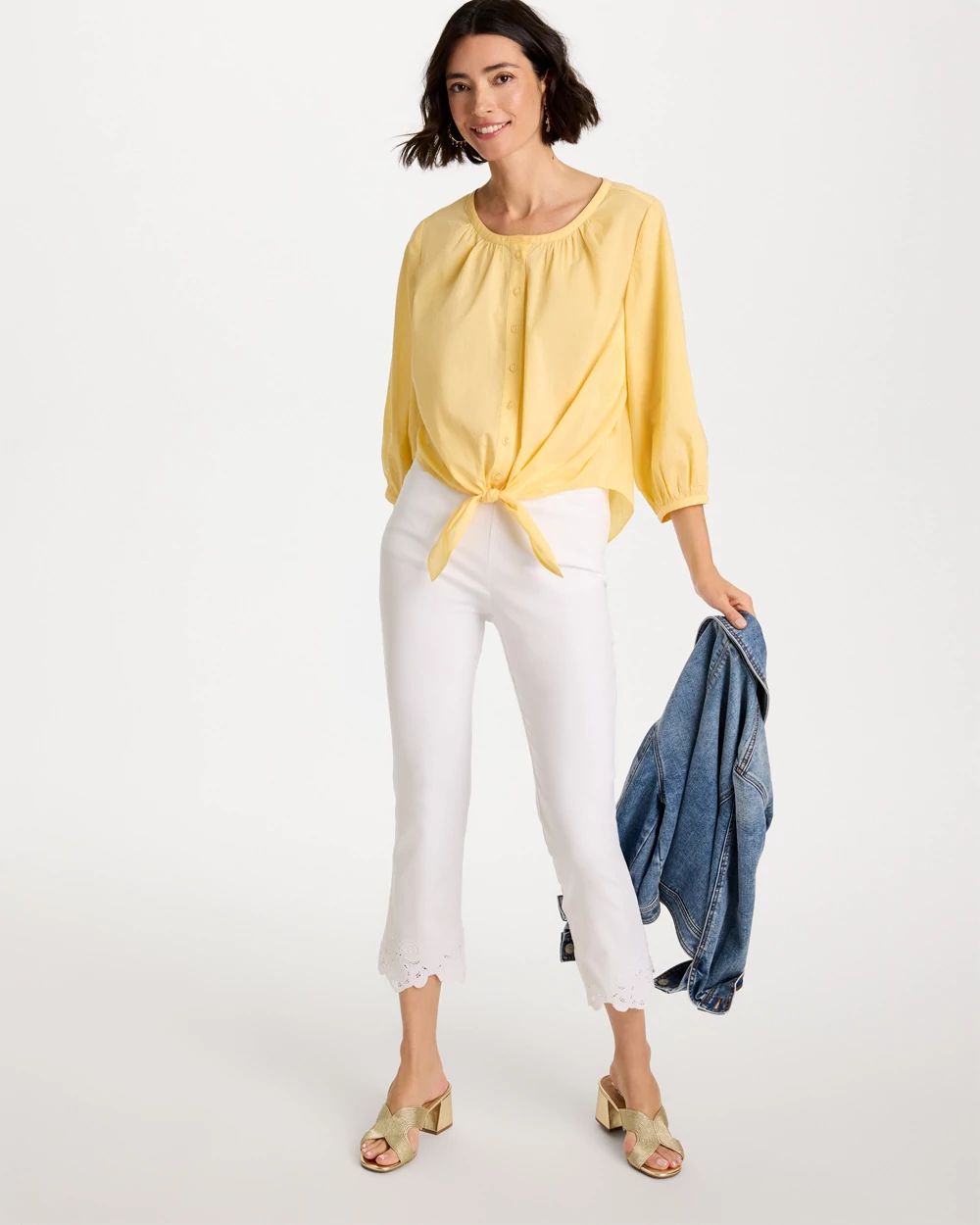 Oversized Tie-Front Top click to view larger image.