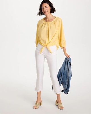 Oversized Tie-Front Top click to view larger image.