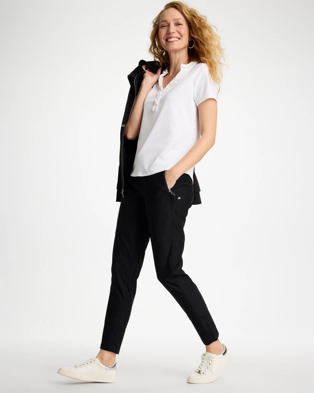 Zenergy® Seam Detail Stretch Pants click to view larger image.