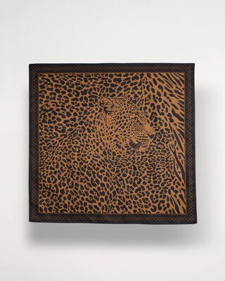 Animal Print Square Scarf click to view larger image.