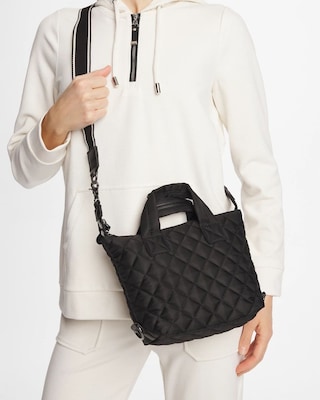 Quilted Cross Body Sport Tote Bag click to view larger image.