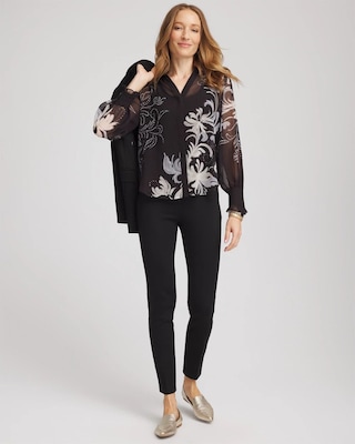Georgette Flow Print Blouse click to view larger image.