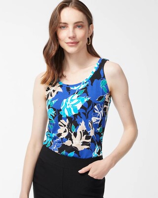Touch of Cool Floral Polished Tank