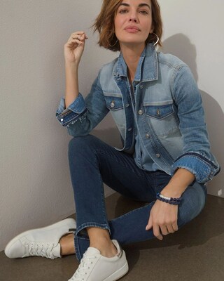 Laser Patches Denim Jacket
