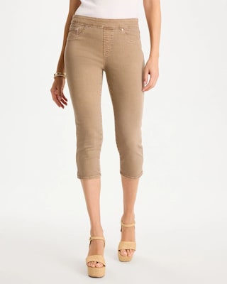 Pull-On Capri Jeans
