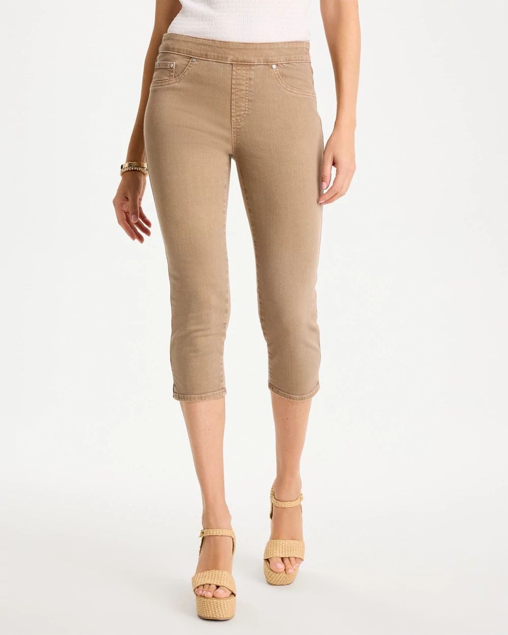 Pull-On Capri Jeans