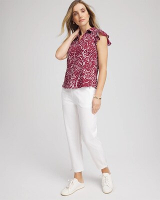Zenergy® UPF Knit Printed Polo Top click to view larger image.