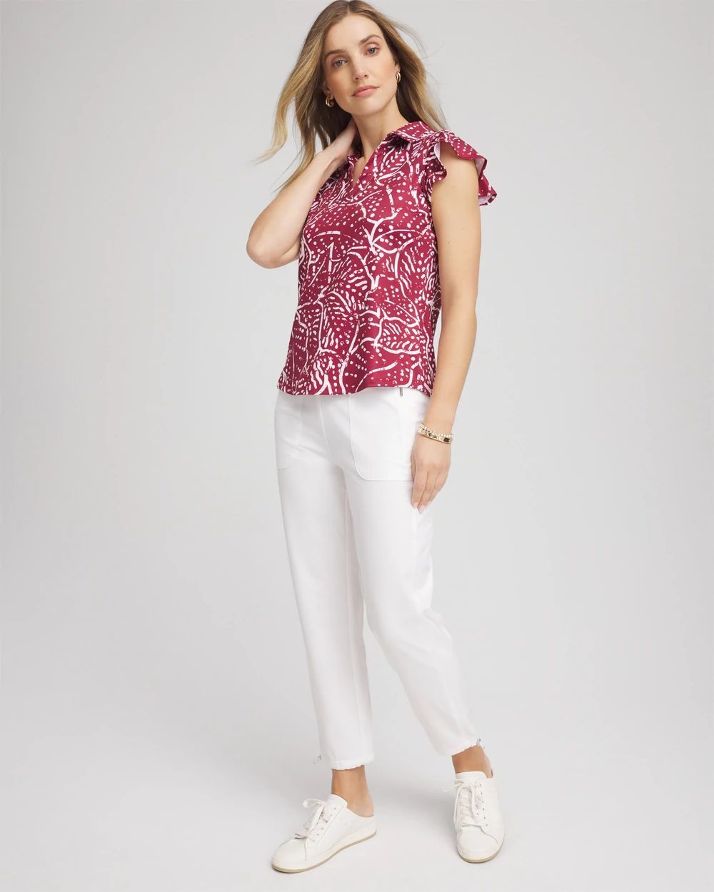 Zenergy® UPF Knit Printed Polo Top
