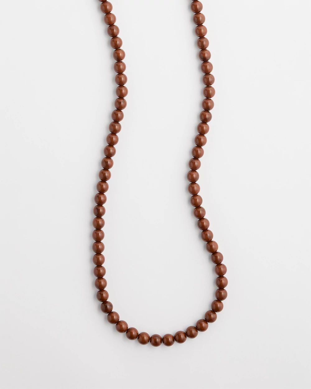 Long Beaded Single-Strand Necklace click to view larger image.