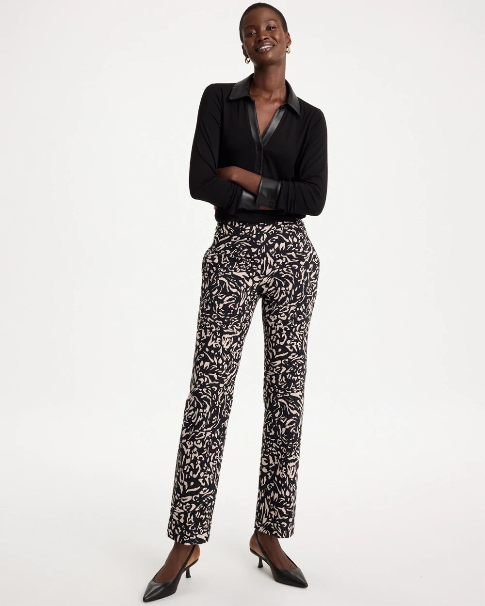 Floral Brigitte™ Straight Crop Pants