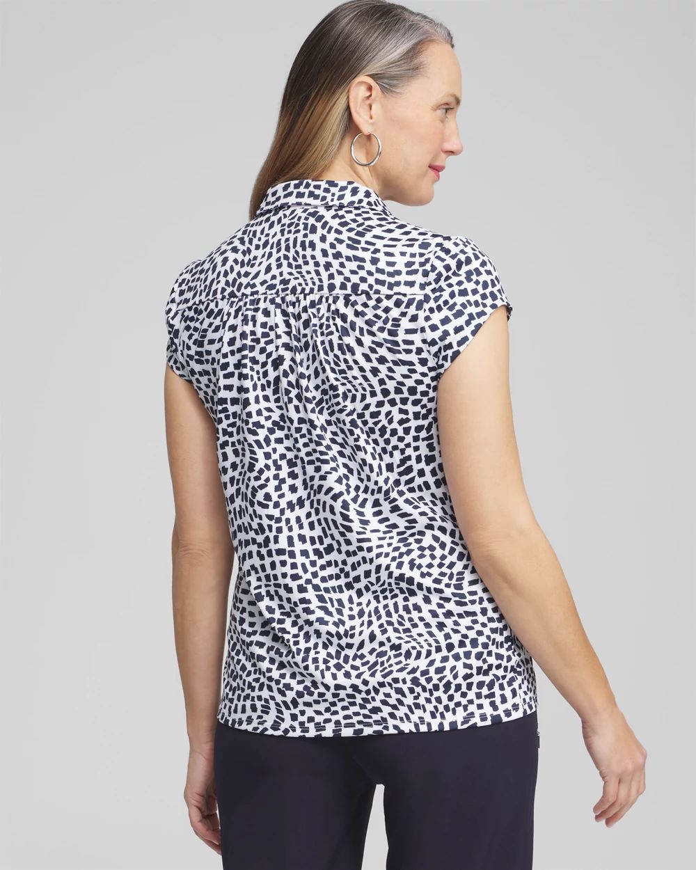 Zenergy® UPF Square Cap Sleeve Polo