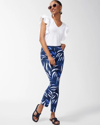 Brigitte Foliage Print Ankle Pants