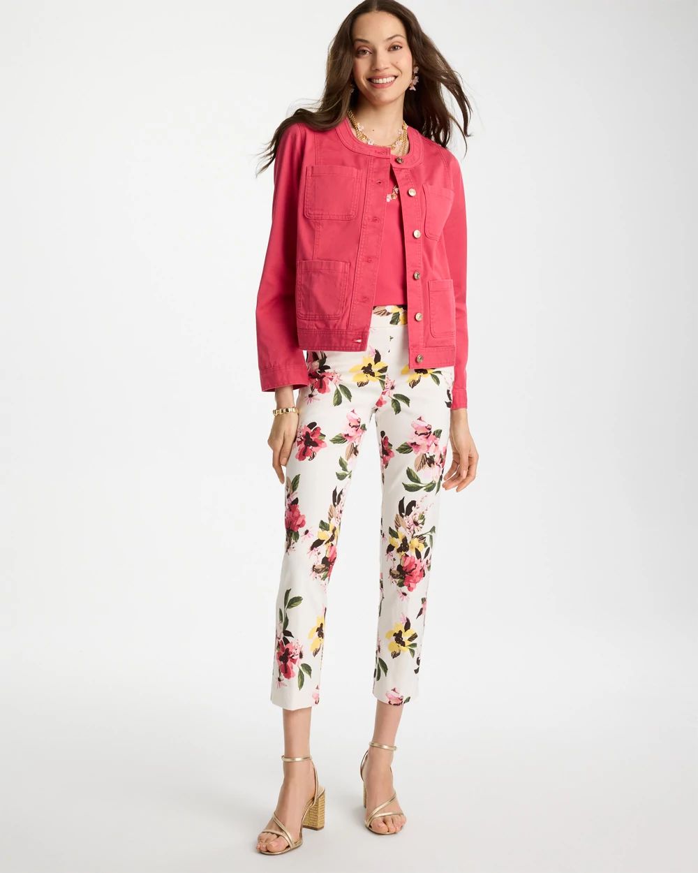 Brigitte™ Slim Mari Bloom Crop click to view larger image.