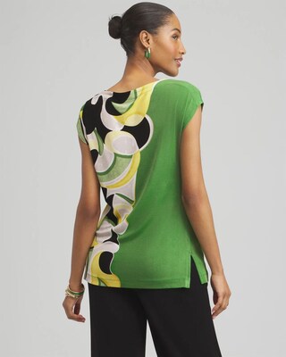 Travelers™ Placed Floral Cap Sleeve Tunic