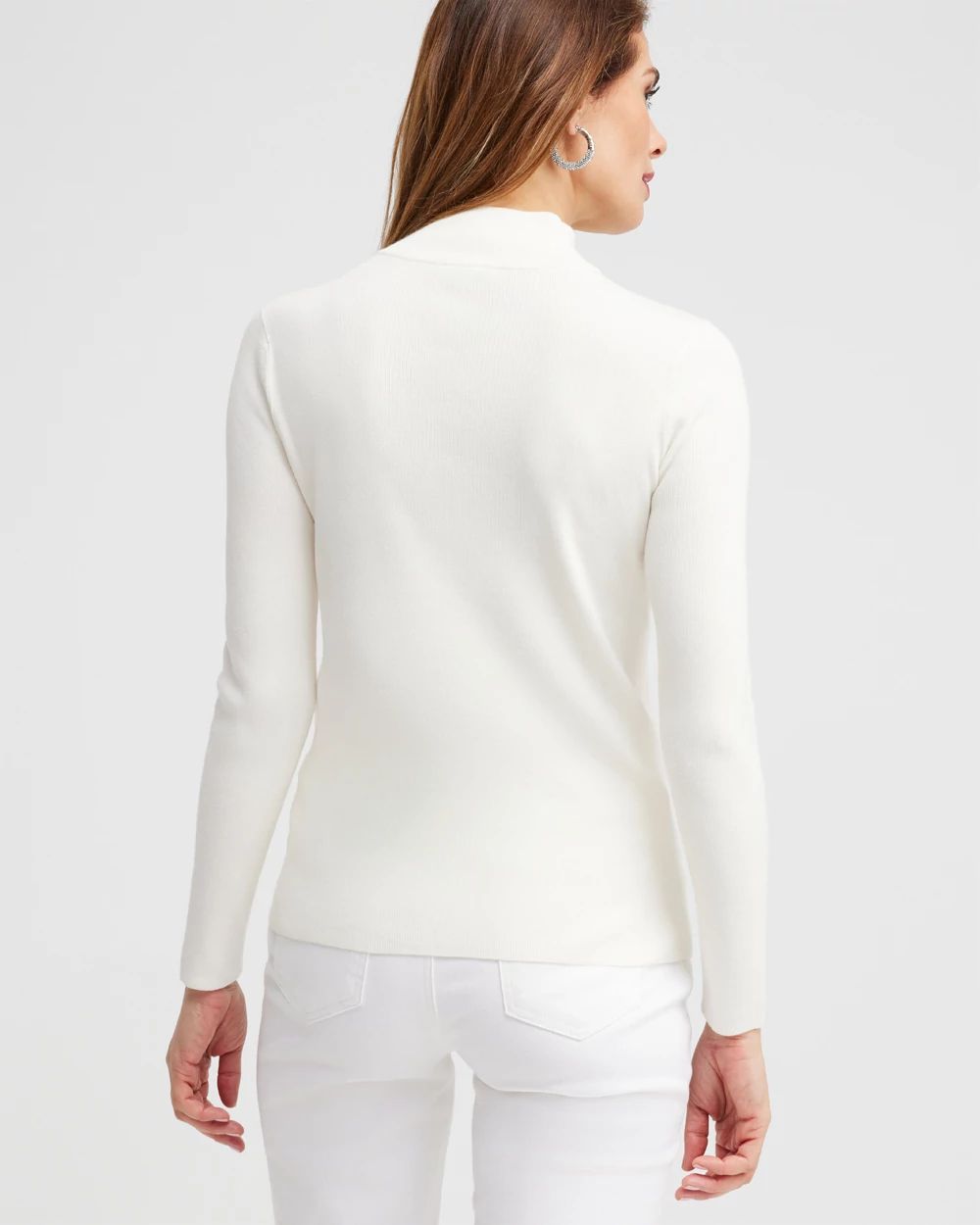 ECOVERO Jeweled Button Sweater