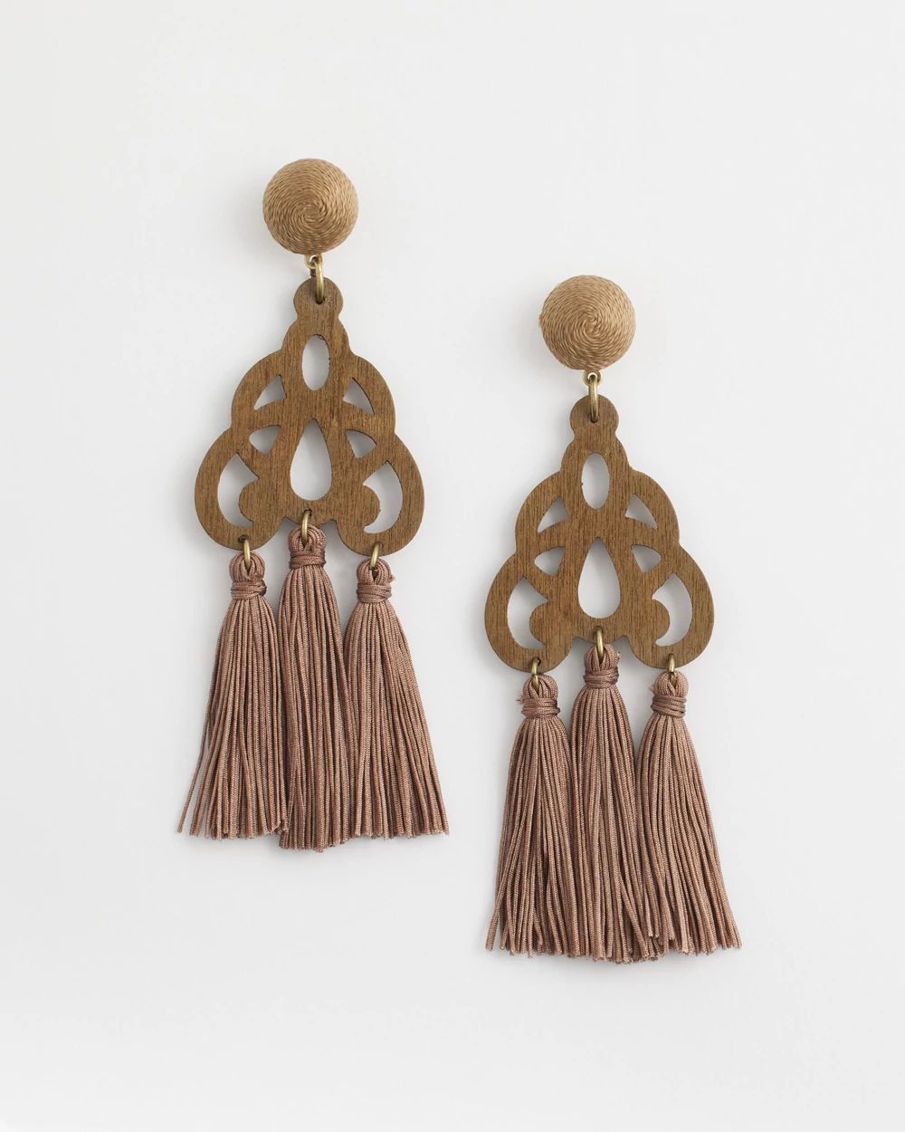 No Droop™ Neutral Fringe Earrings