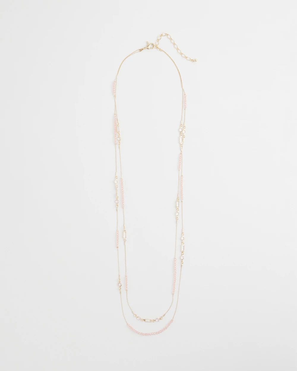 Pink Double-Strand Necklace
