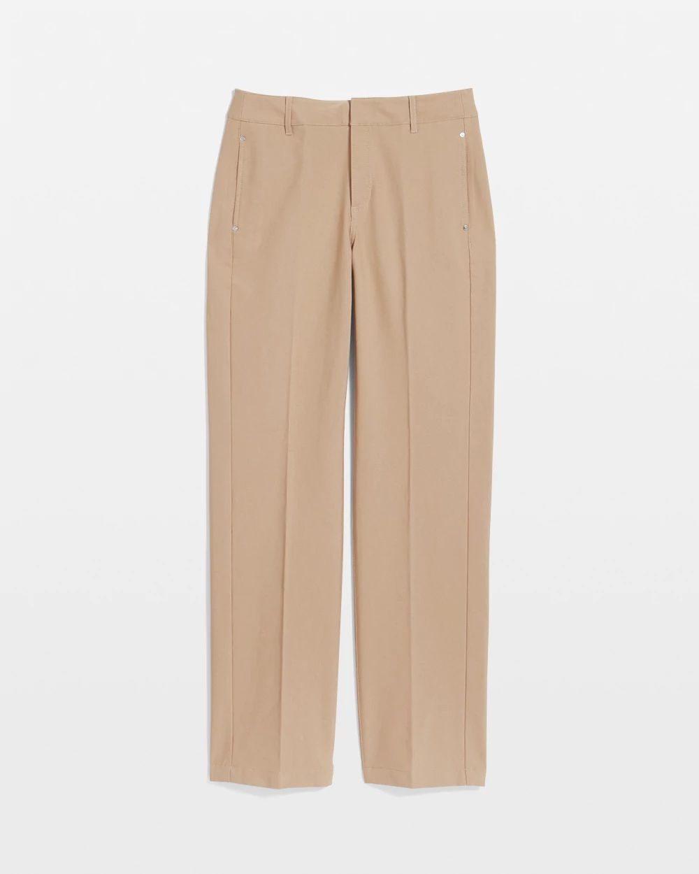 Cotton Straight-Leg Trousers