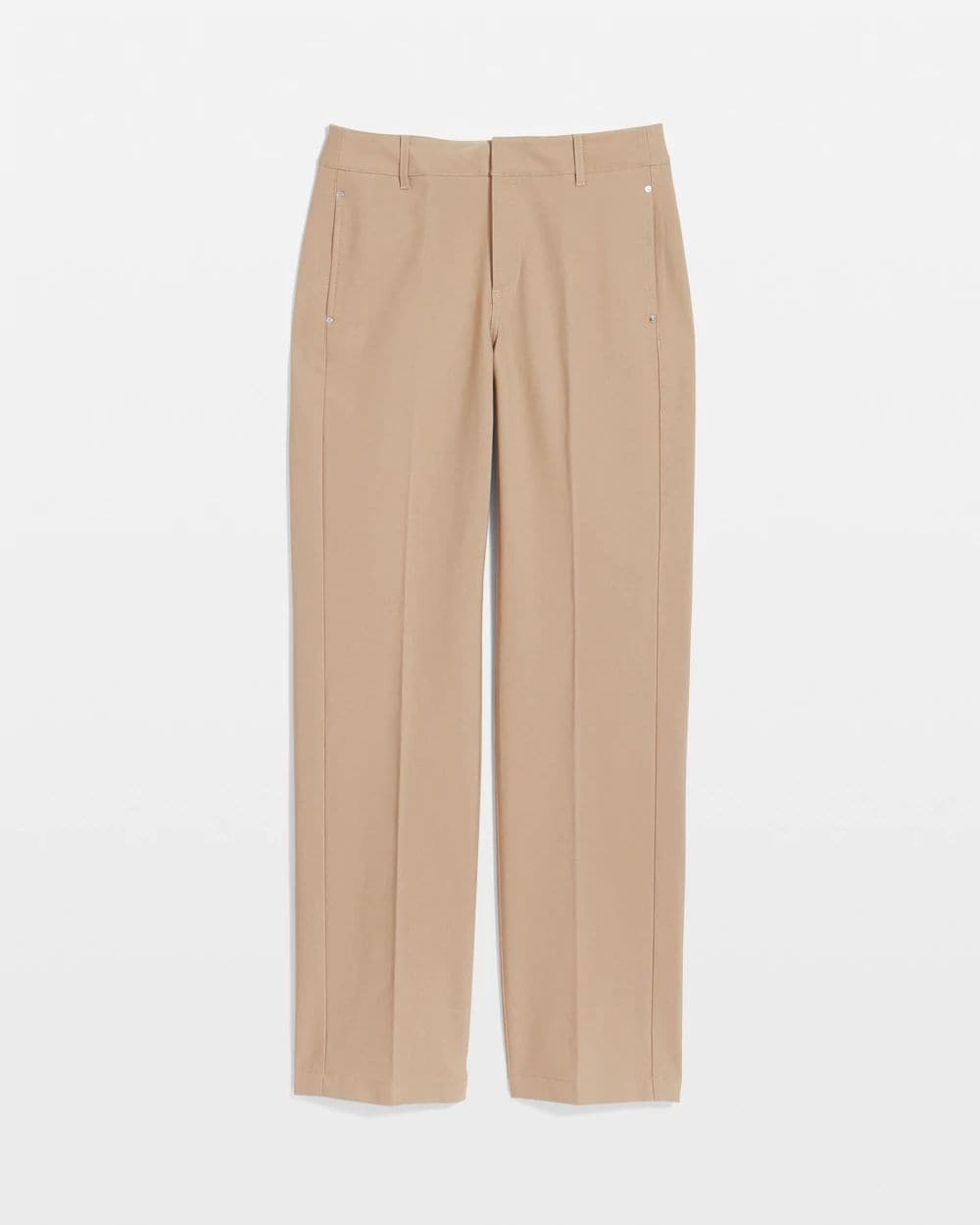 Cotton Straight-Leg Trousers click to view larger image.