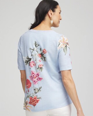 Garden Slub Scoop-Neck Tee click to view larger image.