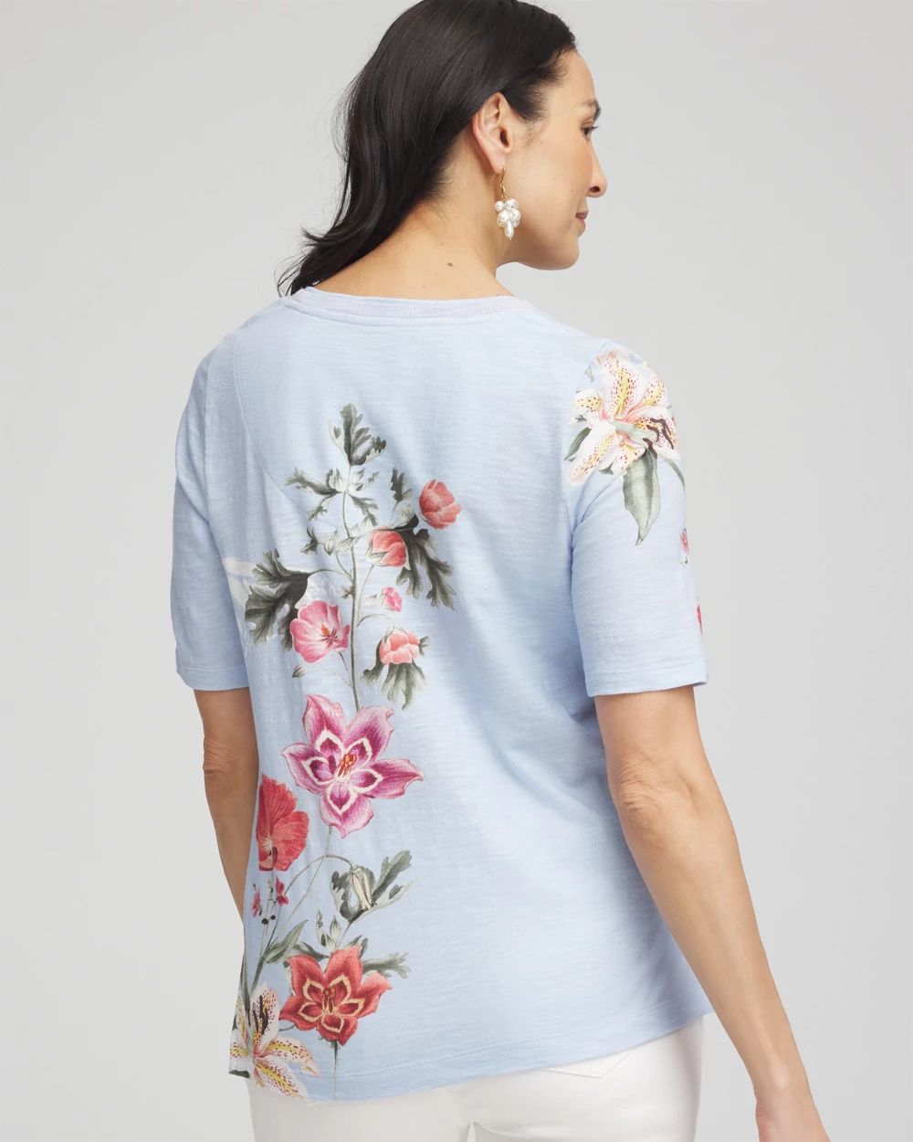 Garden Heathered Scoop-Neck Tee