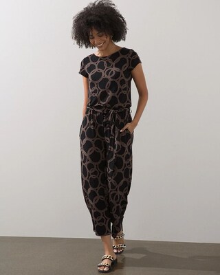 Travelers Dot Print Jumpsuit