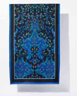 Medallion Print Oblong Scarf