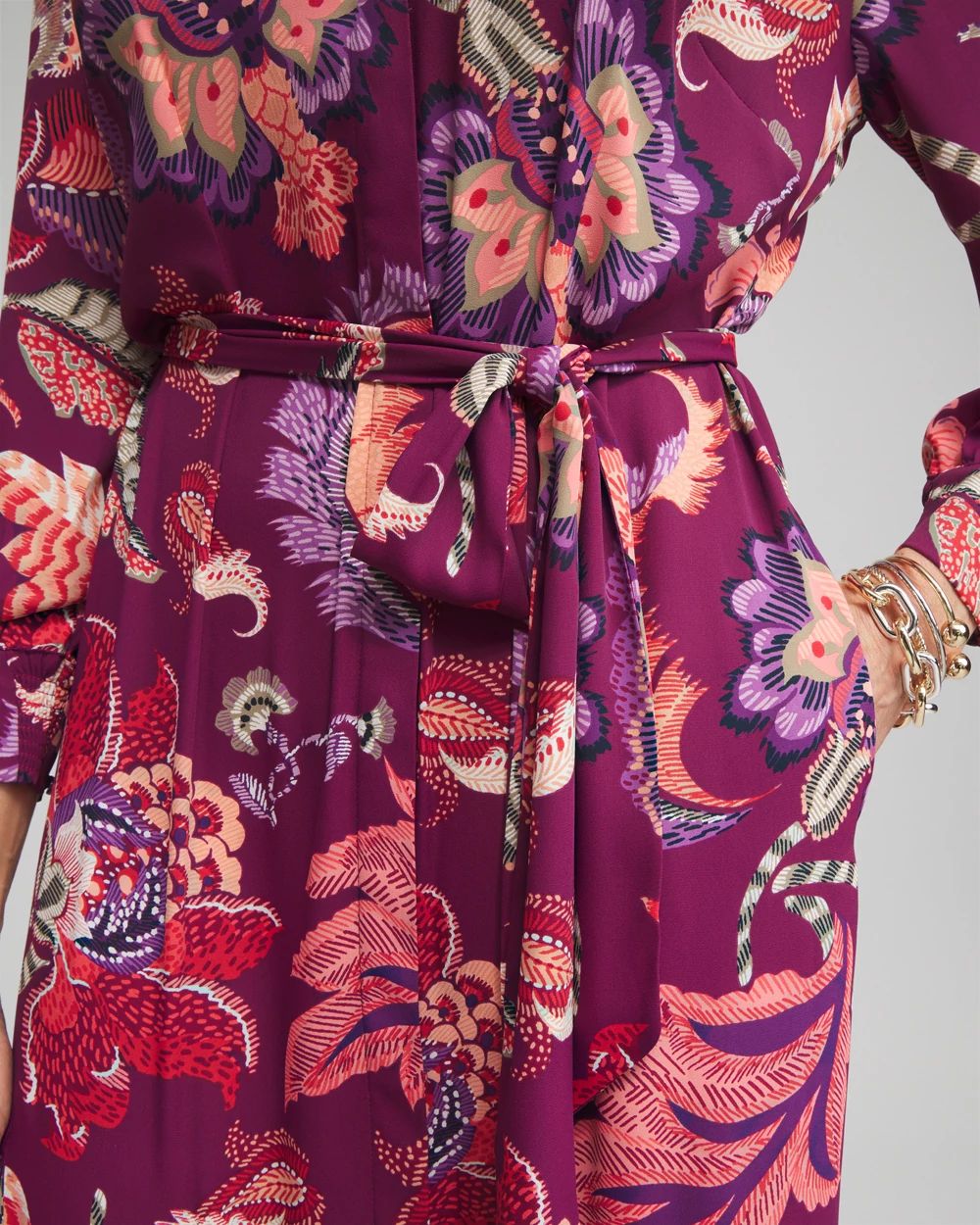 Floral Shirt Dress