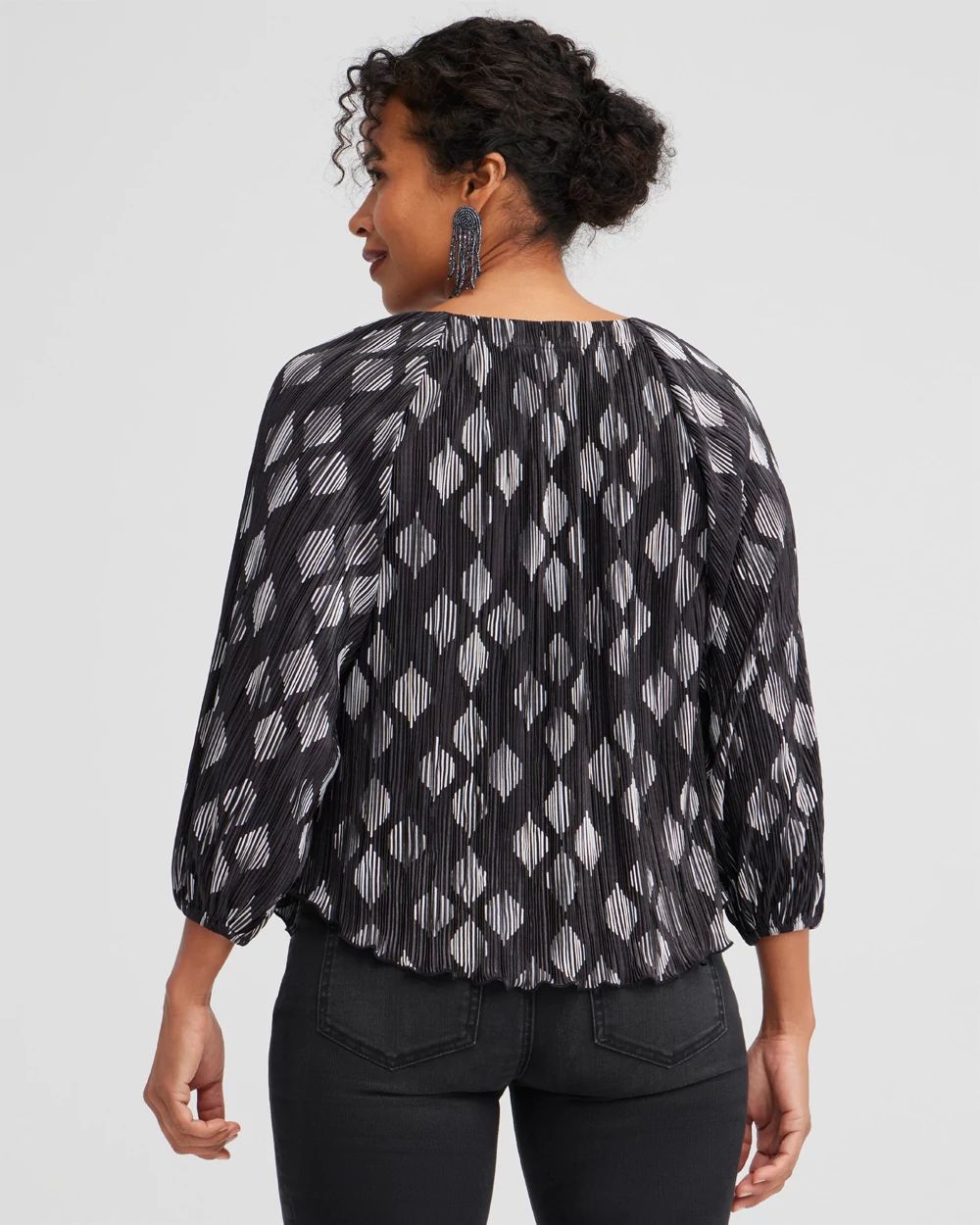 Diamond Foil Crinkle Tee