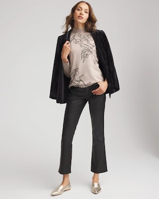 Ella Mockneck Printed Sweater click to view larger image.