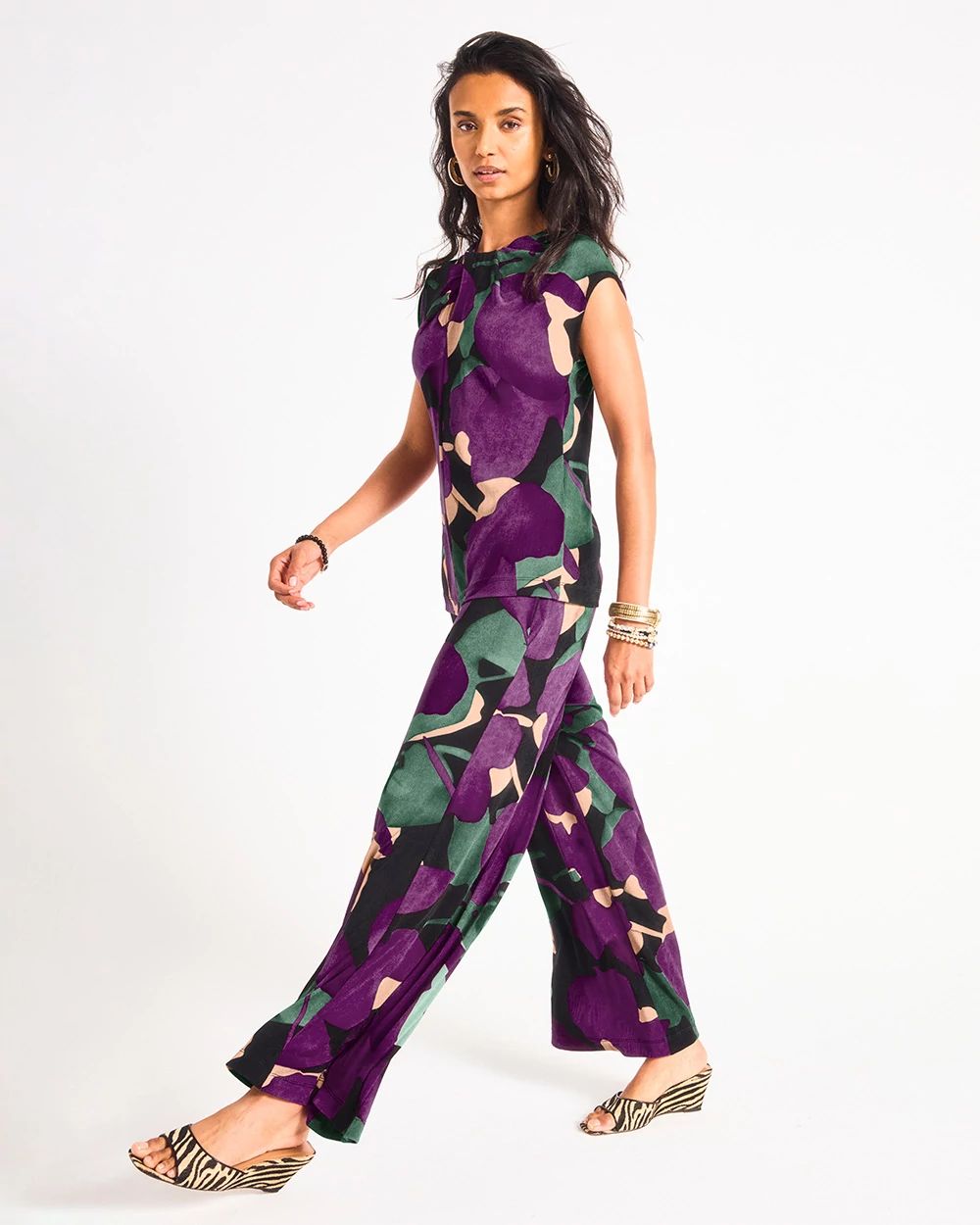 Travelers™ Wide-Leg Culotte Crop Pants