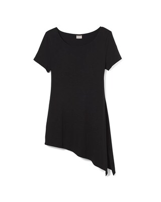Asymmetrical Side-Slit Tee