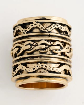 Textured Scarf Ring