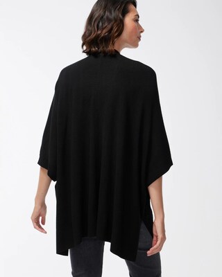 Embroidered Eyelet Sweater Ruana
