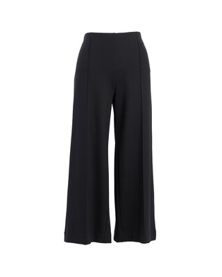 Ponte Pintuck Wide Leg Ankle Pants click to view larger image.