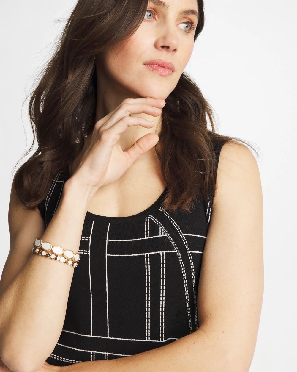 Ella Graphic Scoopneck Tank