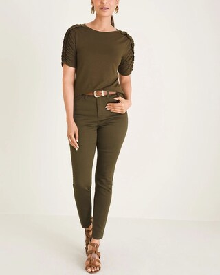 Ruffle-Sleeve Tee