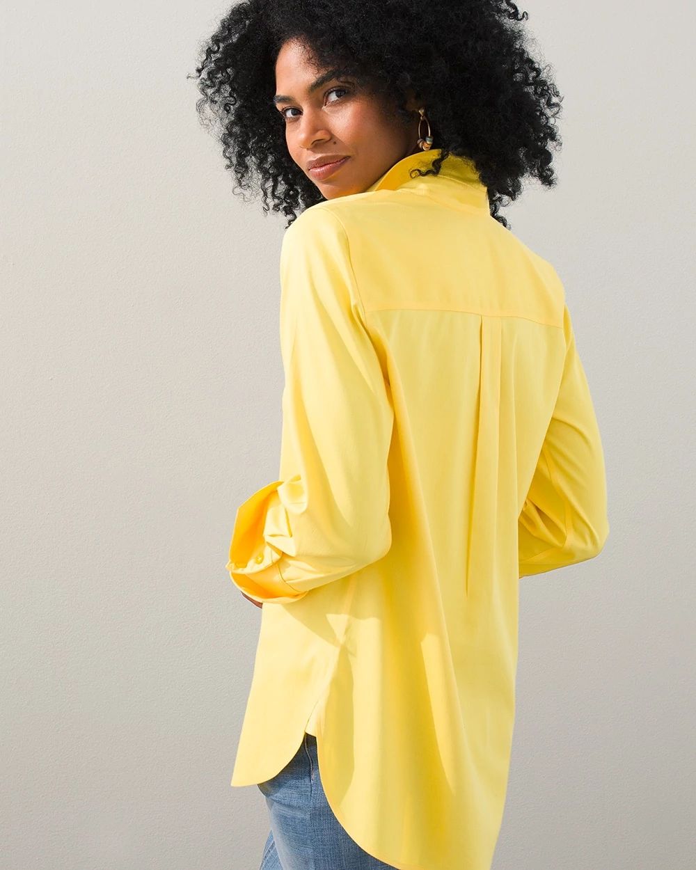 No Iron Stretch Collared Shirt