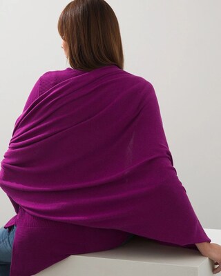 Cashmere-Wool Blend Travel Wrap