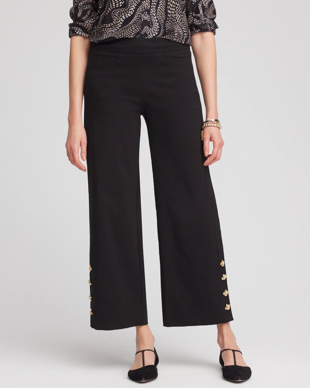 Brigitte™ Cropped Wide-Leg Pants
