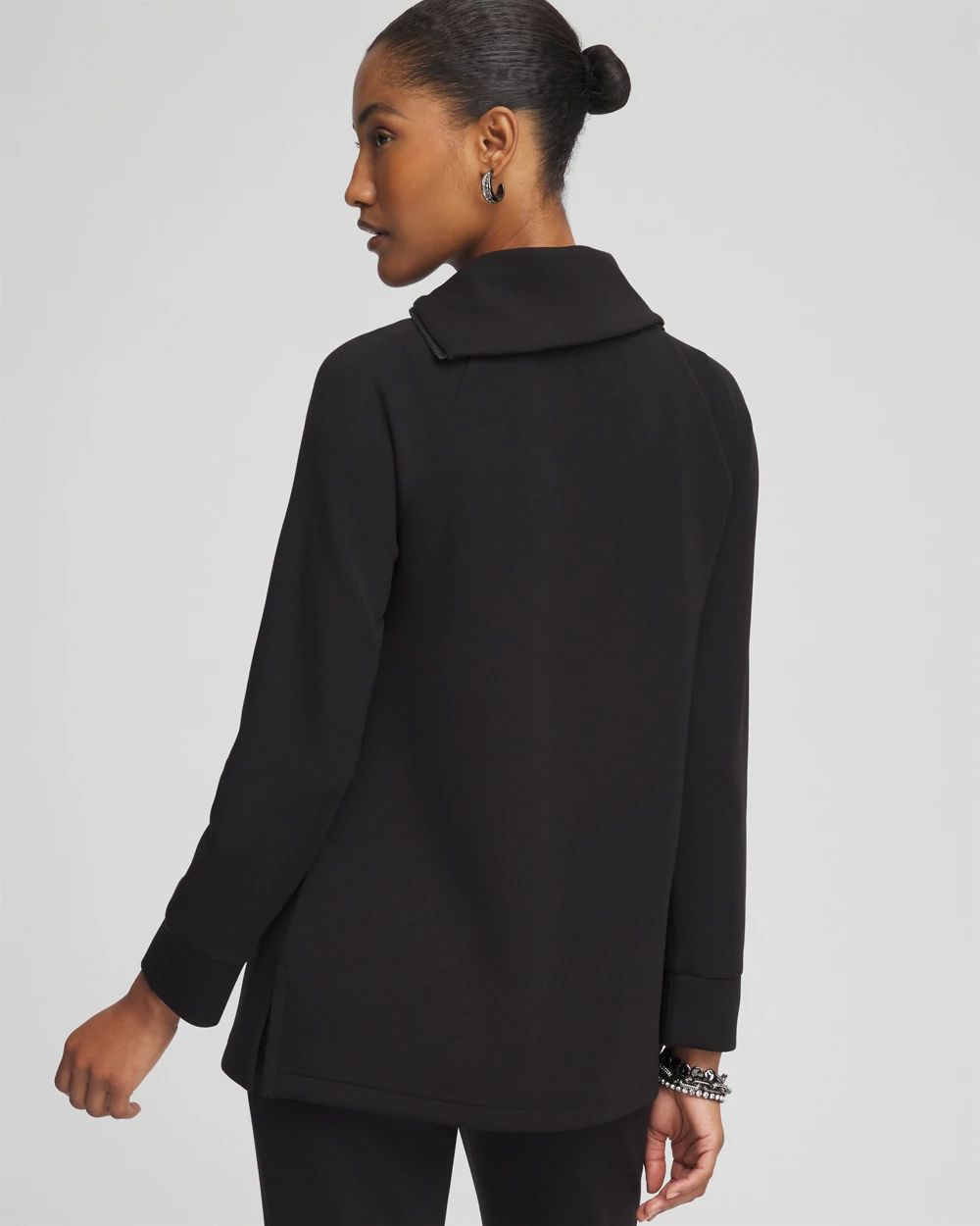 Zenergy® Scuba Zip Neck Tunic click to view larger image.