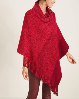 Cowl Neck Shine Poncho