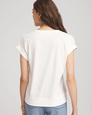 Crocheted Cotton-Blend Shirt click to view larger image.