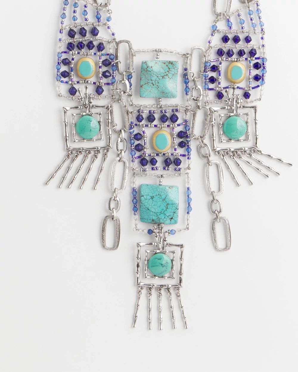 Chico's Originals Turquoise-Blue Statement Necklace
