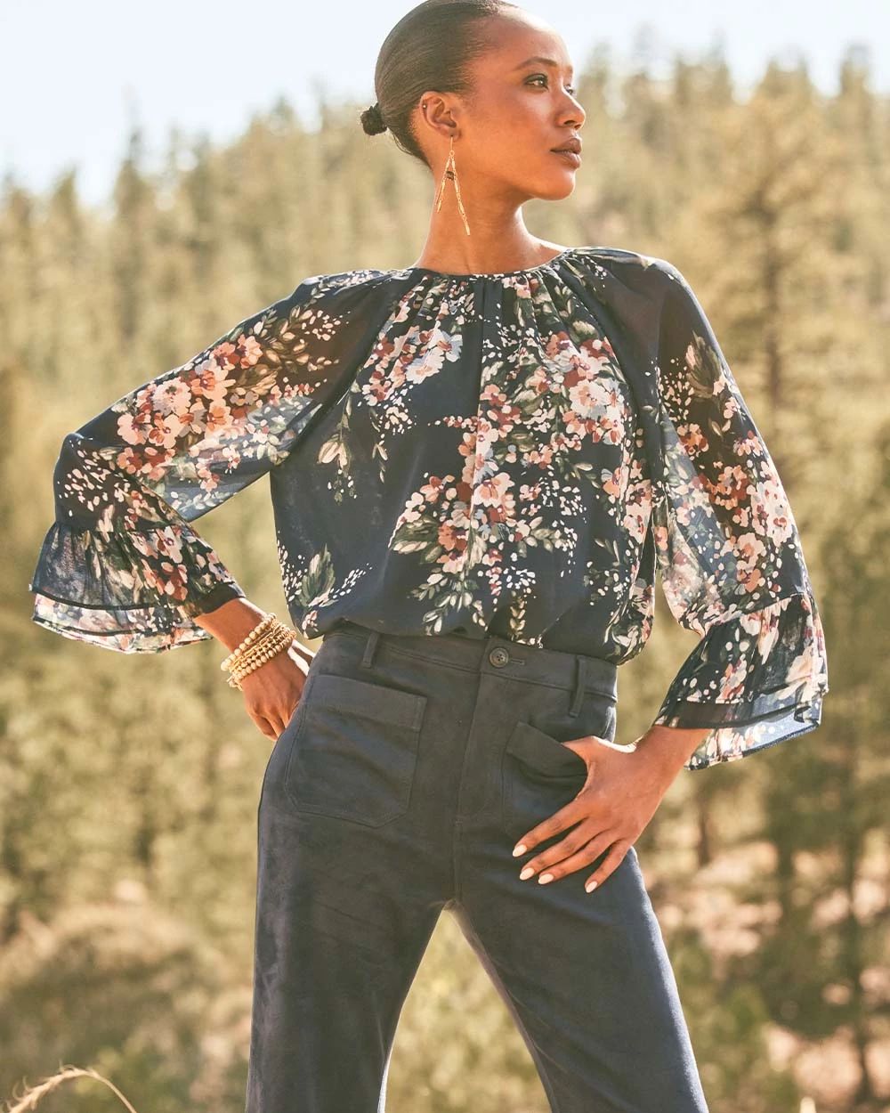 Floral Georgette Blouse