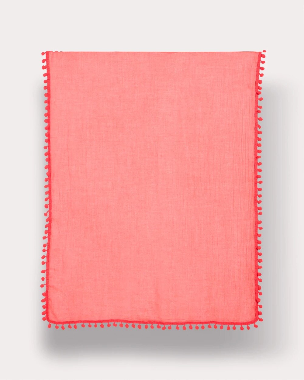 Pom Pom Oblong Scarf