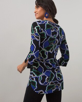 Travelers Floral V-Neck Tunic